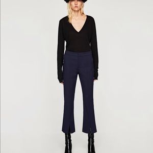 Zara trousers with slit detail